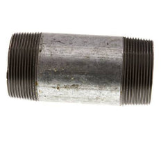 R 2'' Zinc plated Steel Double Pipe Nipple 50 Bar DIN 2982 - 120mm [2 Pieces]