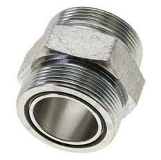 UN 2''-12 Acero zincado Doble Racor ORFS 250 Bar - Hidráulico