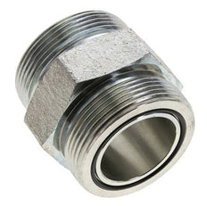 UN 2''-12 Acero zincado Doble Racor ORFS 250 Bar - Hidráulico