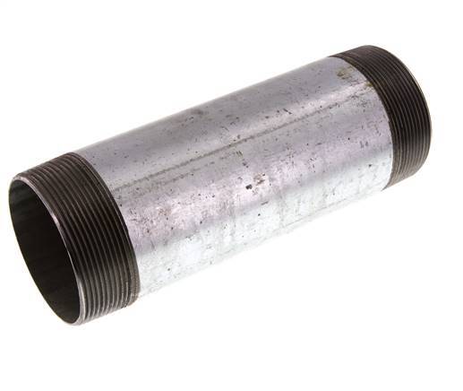 R 2 1/2'' Zinc plated Steel Double Pipe Nipple 50 Bar DIN 2982 - 200mm