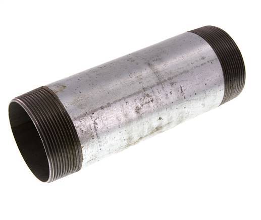 R 2 1/2'' Zinc plated Steel Double Pipe Nipple 50 Bar DIN 2982 - 200mm