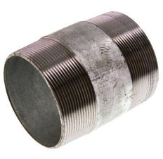 R 3'' Zinc plated Steel Double Pipe Nipple 50 Bar DIN 2982 - 100mm