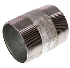R 3'' Zinc plated Steel Double Pipe Nipple 50 Bar DIN 2982 - 100mm
