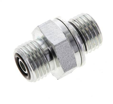 UNF 9/16''-18 x M14x1,5 Acero zincado Espiga doble ORFS 630 Barra - Hidráulica