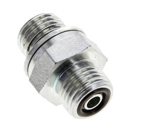 UNF 9/16''-18 x M14x1,5 Acero zincado Espiga doble ORFS 630 Barra - Hidráulica