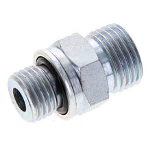 UN 11/16''-16 x M14x1.5 Acero zincado Espiga doble ORFS 630 Barra - Hidráulica
