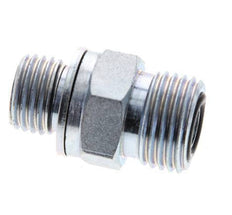 UN 11/16''-16 x M14x1.5 Acero zincado Espiga doble ORFS 630 Barra - Hidráulica