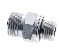 UN 11/16''-16 x M14x1.5 Acero zincado Espiga doble ORFS 630 Barra - Hidráulica
