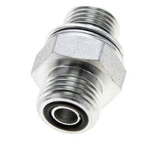 UN 11/16''-16 x M16x1.5 Acero zincado Espiga doble ORFS 630 Barra - Hidráulica