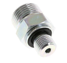 UN 13/16''-16 x G 1/4'' Acero cincado Espiga doble ORFS 630 Barra - Hidráulica