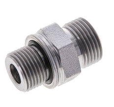 UN 13/16''-16 x M18x1.5 Acero zincado Doble Racor ORFS 630 Barra - Hidráulica