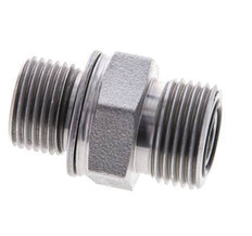 UN 13/16''-16 x M18x1.5 Acero zincado Doble Racor ORFS 630 Barra - Hidráulica