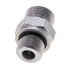 UN 13/16''-16 x M18x1.5 Acero zincado Doble Racor ORFS 630 Barra - Hidráulica