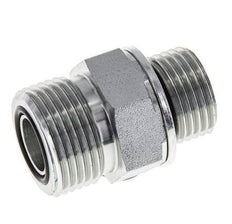 Espiga doble de acero galvanizado UNS 1''-14 x G 1/2'' ORFS 400 Bar - Hidráulica