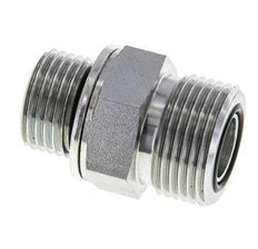Espiga doble de acero galvanizado UNS 1''-14 x G 1/2'' ORFS 400 Bar - Hidráulica