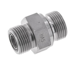 Espiga doble de acero galvanizado UNS 1''-14 x G 3/4'' ORFS 400 Bar - Hidráulica