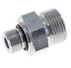 Espiga doble de acero galvanizado UNS 1''-14 x G 3/8'' ORFS 400 Bar - Hidráulica