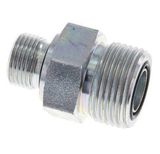 Espiga doble de acero galvanizado UNS 1''-14 x G 3/8'' ORFS 400 Bar - Hidráulica
