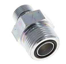 Espiga doble de acero galvanizado UNS 1''-14 x G 3/8'' ORFS 400 Bar - Hidráulica
