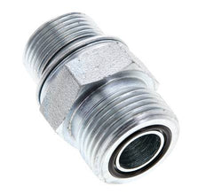UNS 1''-14 x M22x1,5 Acero zincado Espiga doble ORFS 400 Bar - Hidráulico