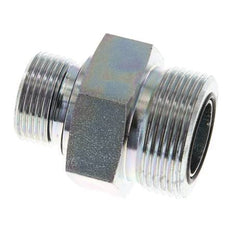 UN 1-7/16''-12 x G 3/4'' Acero zincado Espiga doble ORFS 400 Bar - Hidráulico