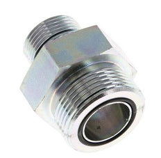 UN 1-7/16''-12 x G 3/4'' Acero zincado Espiga doble ORFS 400 Bar - Hidráulico