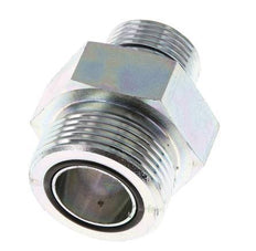 UN 1-7/16''-12 x G 3/4'' Acero zincado Espiga doble ORFS 400 Bar - Hidráulico
