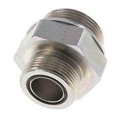 UN 1-7/16''-12 x G 1 1/4'' Acero cincado Espiga doble ORFS 250 Bar - Hidráulico