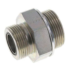 UN 1-7/16''-12 x G 1 1/4'' Acero cincado Espiga doble ORFS 250 Bar - Hidráulico