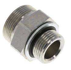 UN 1-11/16''-12 x G 1'' Acero cincado Espiga doble ORFS 250 Bar - Hidráulico