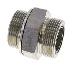 UN 1-11/16''-12 x G 1 1/4'' Acero cincado Espiga doble ORFS 250 Bar - Hidráulico