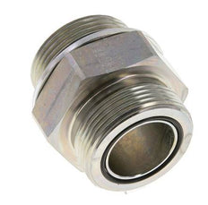 UN 1-11/16''-12 x G 1 1/4'' Acero cincado Espiga doble ORFS 250 Bar - Hidráulico