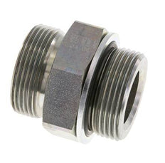 UN 1-11/16''-12 x G 1 1/4'' Acero cincado Espiga doble ORFS 250 Bar - Hidráulico