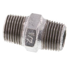 R 1/2'' Zinc plated Cast iron Double Nipple 25 Bar [5 Pieces]