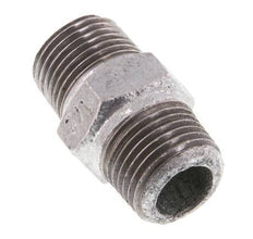 R 1/2'' Zinc plated Cast iron Double Nipple 25 Bar [5 Pieces]