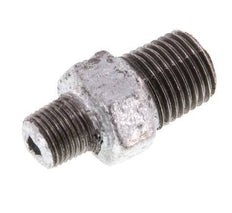 R 1/4'' x R 1/8'' Hierro fundido zincado Espiga doble 25 Bar