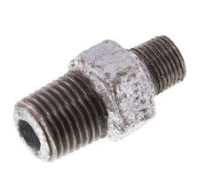 R 1/4'' x R 1/8'' Hierro fundido zincado Espiga doble 25 Bar