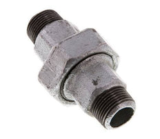 R 3/4'' Hierro fundido galvanizado Espiga doble de 3 piezas con cierre cónico 25 Bar