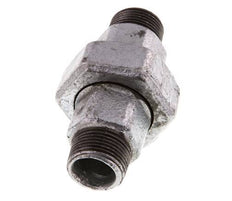 R 3/4'' Hierro fundido galvanizado Espiga doble de 3 piezas con cierre cónico 25 Bar