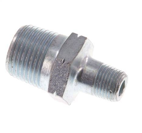 R 3/8'' x R 1/8'' Hierro fundido zincado Espiga doble 25 Bar