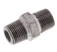 R 3/8'' Zinc plated Cast iron Double Nipple 25 Bar [5 Pieces]