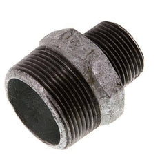 R 1 1/2'' x R 1'' Hierro fundido zincado Espiga doble 25 Bar