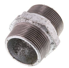 R 1 1/2'' Zinc plated Cast iron Double Nipple 25 Bar [2 Pieces]