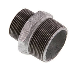 R 2'' x R 1 1/2'' Hierro fundido zincado Espiga doble 25 Bar