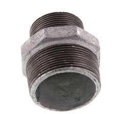 R 2'' x R 1 1/2'' Hierro fundido zincado Espiga doble 25 Bar