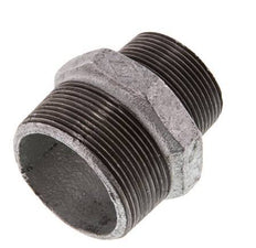 R 2'' x R 1 1/2'' Hierro fundido zincado Espiga doble 25 Bar