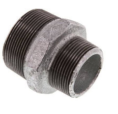 R 2'' x R 1 1/2'' Hierro fundido zincado Espiga doble 25 Bar