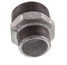 R 2'' x R 1 1/2'' Hierro fundido zincado Espiga doble 25 Bar