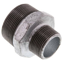 R 2'' x R 1 1/4'' Hierro fundido zincado Espiga doble 25 Bar