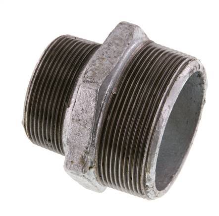 R 2 1/2'' x R 2'' Hierro fundido zincado Espiga doble 25 Bar